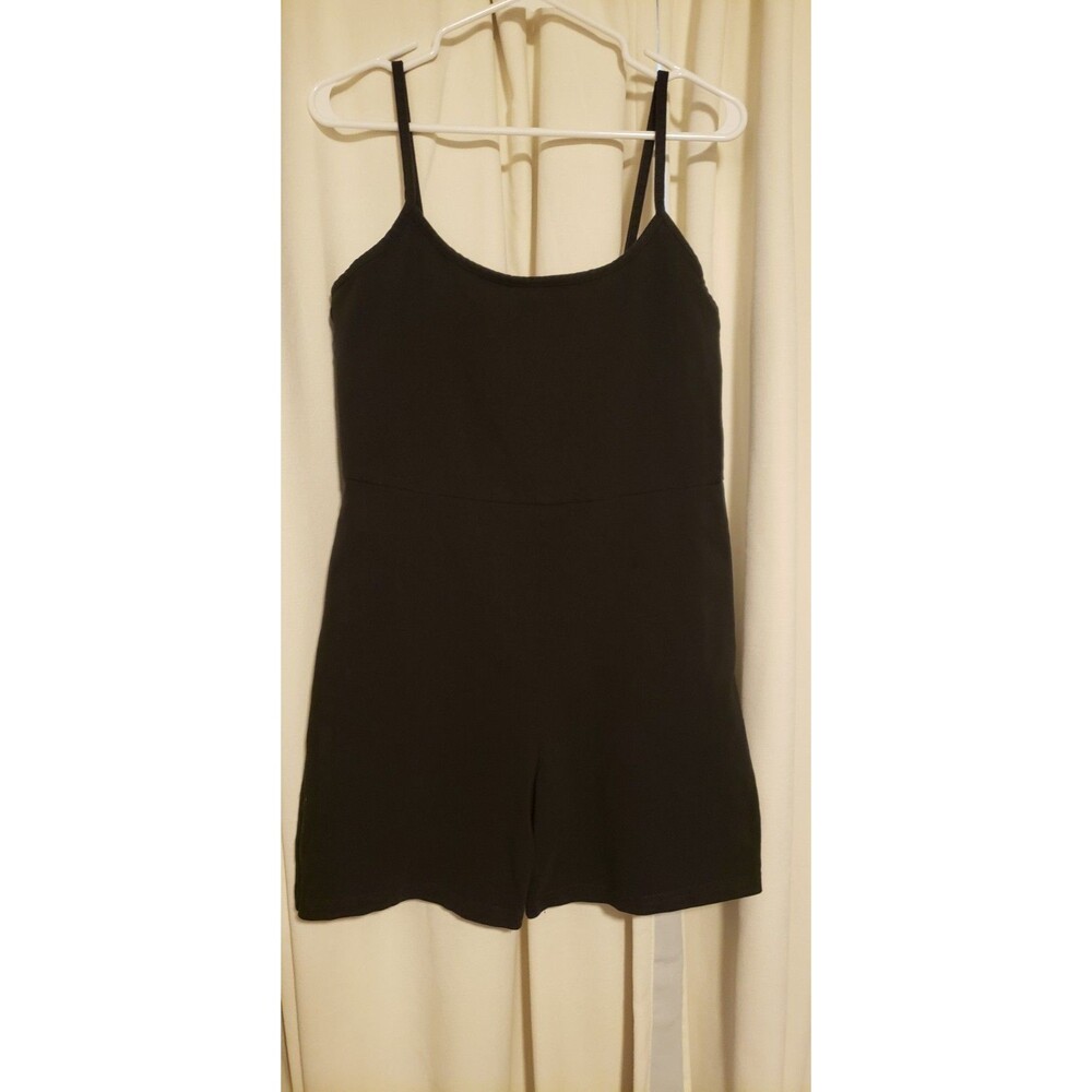 Madewell MWL Knit Biker Unitard Romper Black Size XL Cotton Blend Stretch... - Picture 3 of 5